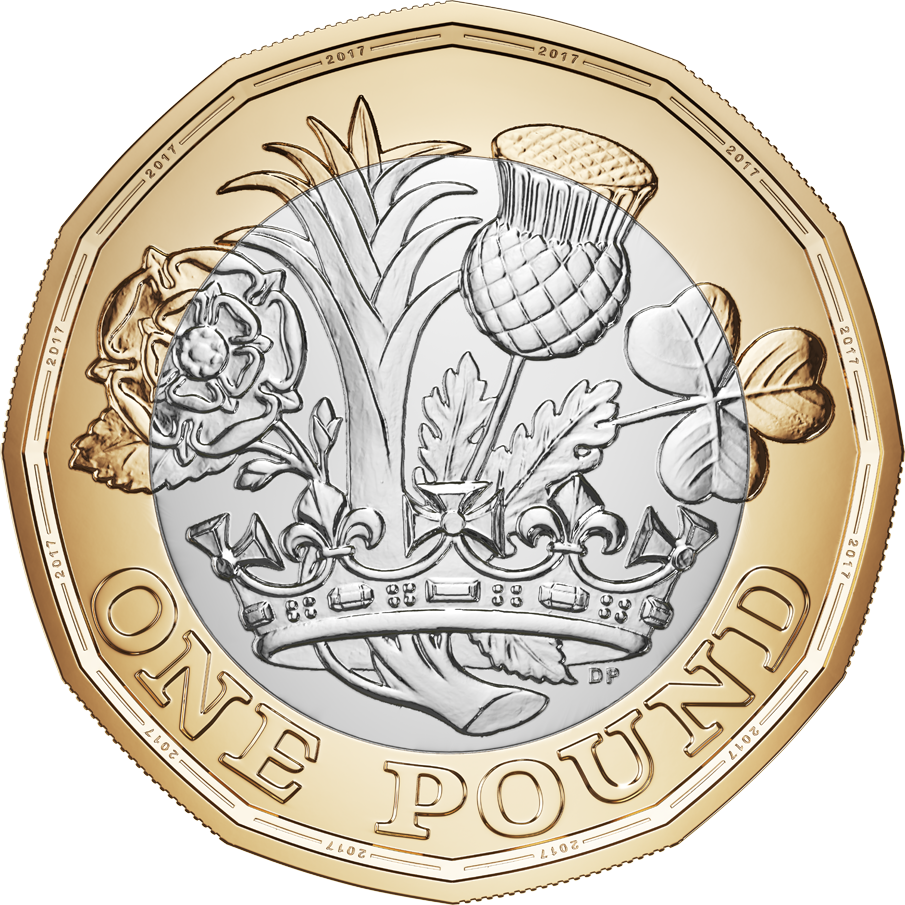 One pound coin £1